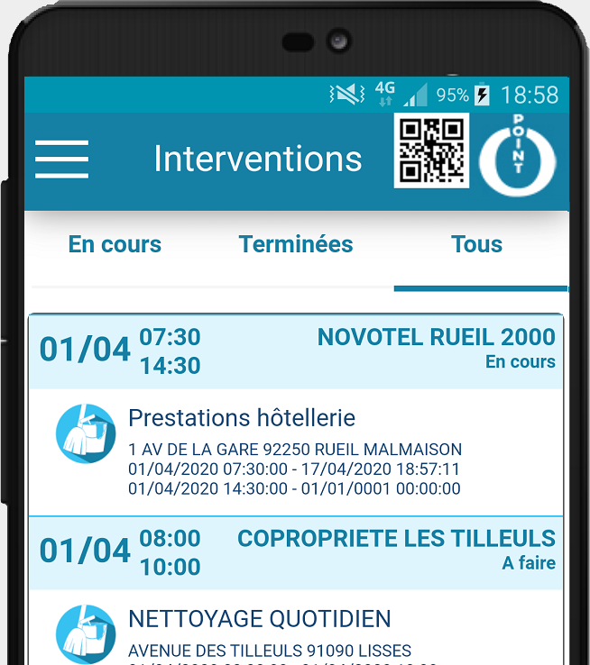 ERP Siège et terrain